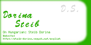 dorina steib business card